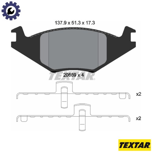 Brake pad set disc - pad,
