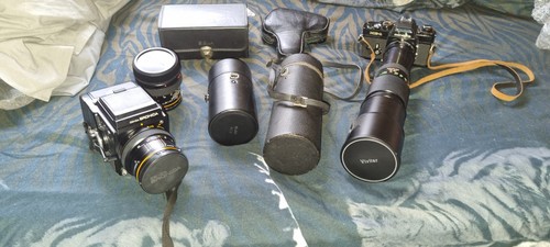 Bronica and lenses light gun - lenses,