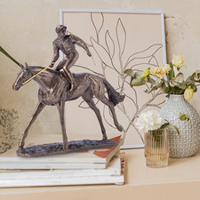 Jockey and Horse Resin