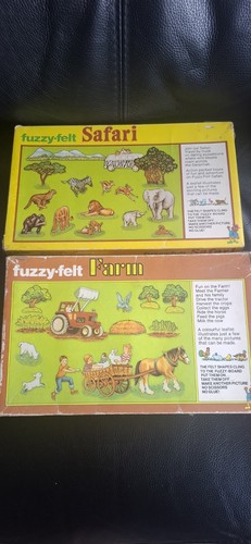 Vintage fuzzy felts farm - felts,