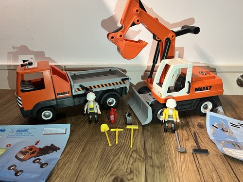 Playmobil excavator digger - playmobil, excavator/digger