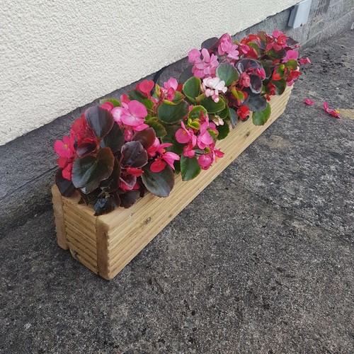 Wooden decking window box - decking,