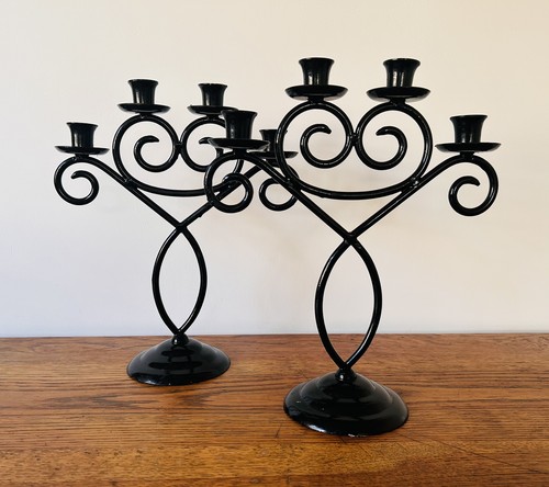 Vintage black metal arm - 4,