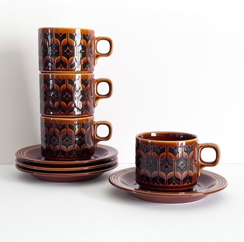 Set cups saucers hornsea - cups,