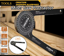360° Aluminum Miter Saw Protractor Angle Finder for Woodworking Measuring Tool