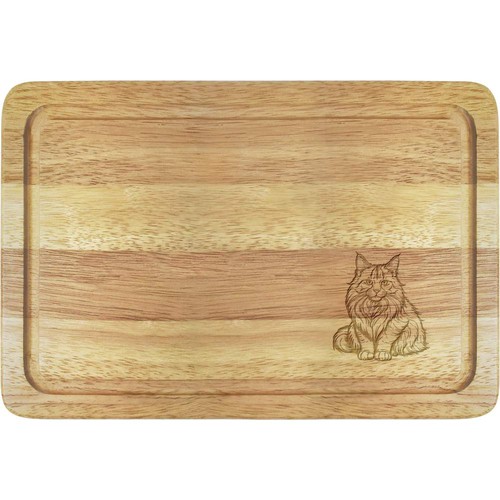 Maine coon cat chopping - 'maine,