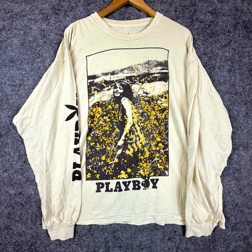 Playboy shirt mens beige - shirt,