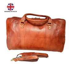 20 " Vintage Leather Holdall
