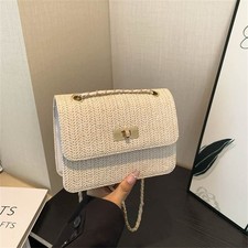 Rattan Shoulder Messenger Bag