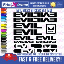 EVIL BIKE Decal Stickers Vinyl