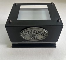 RARE JACK DANIELS WHISKEY BOTTLE GLORIFIER DISPLAY STEEL STAND 6”X 5.5” X 3.5”