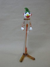 Vintage Glass Clown Figure ~