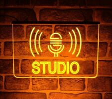 Music Studio Neon LED Neon Light Up Sign | Wall Art For Radio DJ Recording Room