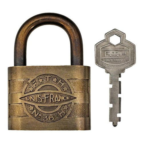 Fth brass padlock with - no.36,