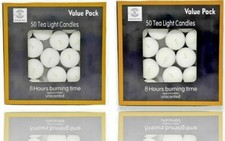 100 Tea Night Lights Candles 8