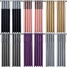 Crushed Velvet Band Curtains