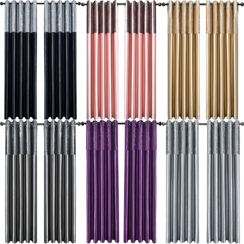 Crushed velvet band curtains - velvet,