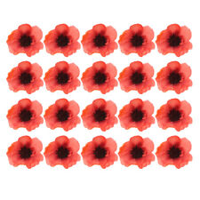 20PCS Artificial Poppy Silk Flowers Poppies Artificial Real Touch Poppy Flower