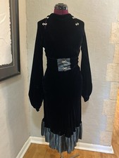 Vintage 1930s Black Velvet