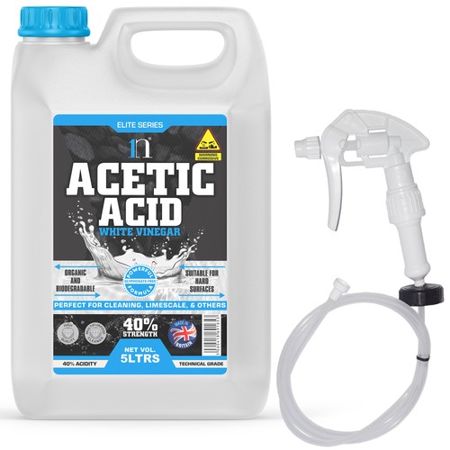 Very strong acetic acid - very, white