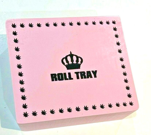 Pink large wooden rolling box - pink,