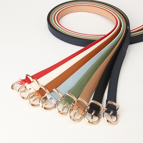 Round buckle women belt retro - round,