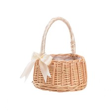 Woven Flower Girl Basket With