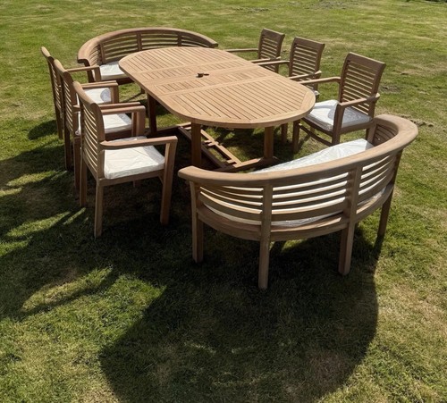 Teak garden furniture set - teak,