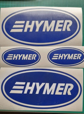 HYMER CARAVAN MOTORHOME LARGE OVAL STICKERS DECAL- 19 DIFFERENT COLOURS