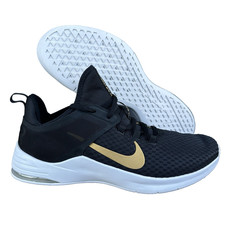 Nike Air Max Bella TR 2 AQ7492-001 Black Gold Volleyball Shoes Women's Size 12