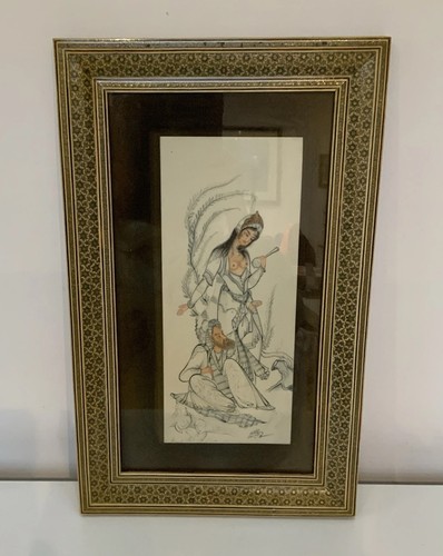 Persian couple painting - couple,