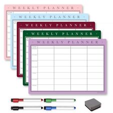 Magnetic Weekly Planner and Organiser | Whiteboard for Family Planning and Memos
