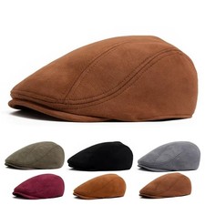 Retro Men Cotton Ivy Flat Cap