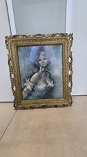 Vintage framed kitsch print JH