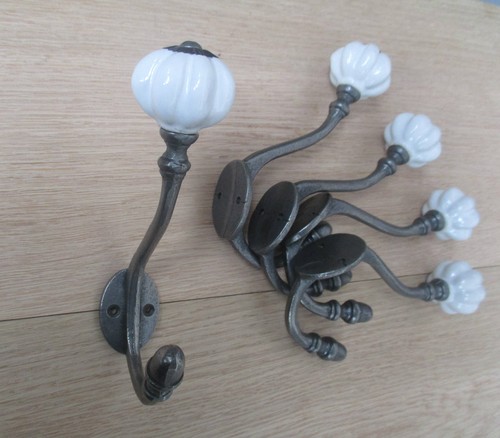 Cast iron coat hook - x,