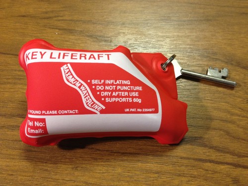 Red boat key ring liferaft - ring,