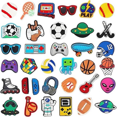 Pcs croc charms - pcs,