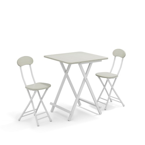 Folding table with chairs - with, 2