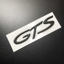 1Pcs GTS Badge Matte Black Car