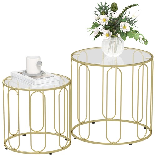 Homcom coffee table set - set, 2