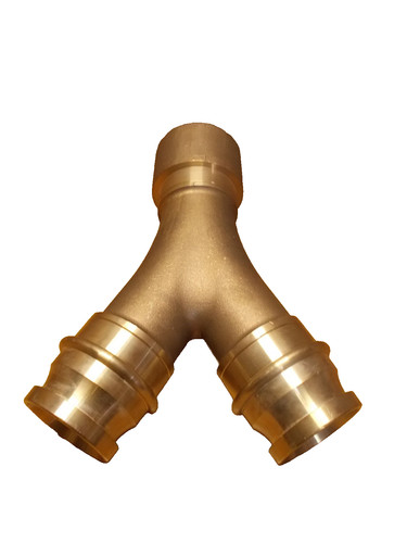 Fire hose splitter bronze - hose, y