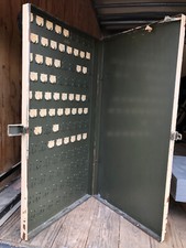 Vintage Aurora All Steel Equipment metal  Cabinet/locker Large 102 key capacity