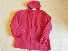 LANDS' END RED MAC JACKET COAT