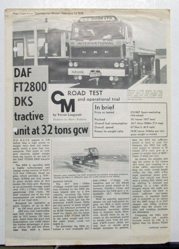 1976 daf ft2800 - daf, dks