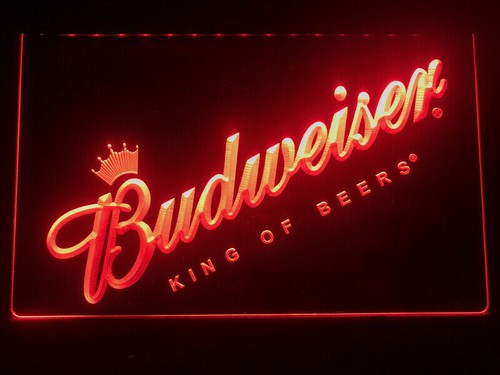 Budweiser king beer led - budweiser, neon