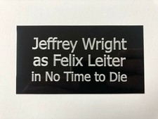 Jeffrey Wright - 130x70mm Engraved Plaque for Signed 007 James Bond Memorabilia