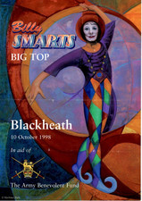BILLY SMARTS CIRCUS 1998 FOUR PAGE HANDBILL FOR ARMY BENEVOLENT GALA..