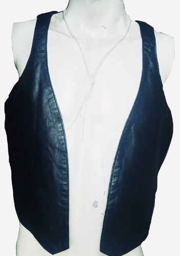 Genuine leather mens - leather, vest