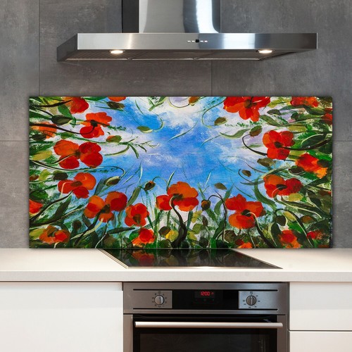 Kitchen splashback toughened - kitchen,