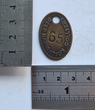 Vintage DEEP NAVIGATION COLLIERY #65 Brass Miners Original Lamp Check.